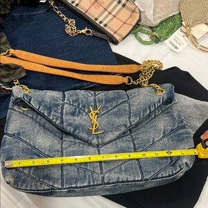 Yves Saint Laurent Blue Denim Women's Bag